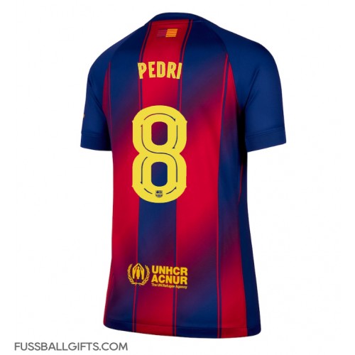 Barcelona Pedri Gonzalez #8 Fußballbekleidung Heimtrikot Damen 2025-26 Kurzarm